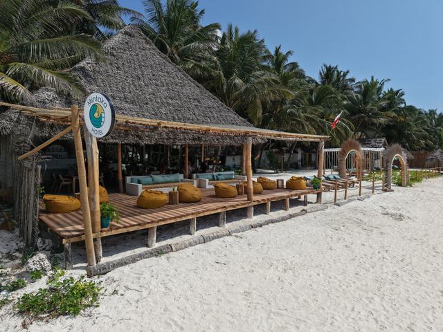 Mintaka Hotel i plaża z lotu ptaka